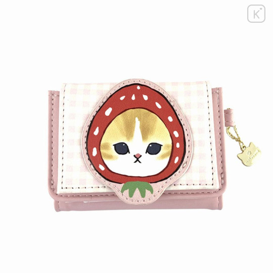 Japan Mofusand Folding Wallet - Cat / Strawberry Pink - 1