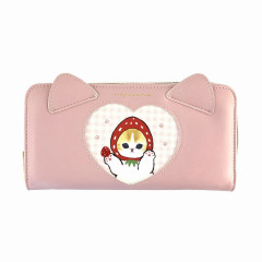 Japan Mofusand Long Wallet - Cat / Strawberry Pink