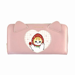 Japan Mofusand Long Wallet - Fruit Cat / Strawberry Pink