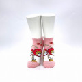 Japan Mofusand Rib Socks - Cat / Cherry Hat - 2