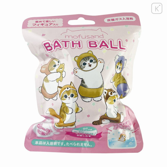 Japan Mofusand Bath Ball with Random Mascot - Cat / Animal - 1