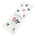 Japan Sanrio Face Towel - My Melody & Kuromi / White - 1