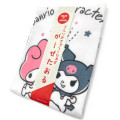 Japan Sanrio Face Towel - My Melody & Kuromi / White - 2