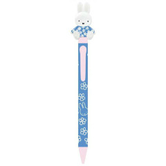 Japan Miffy Action Mascot Ballpoint Pen - Flora Blue