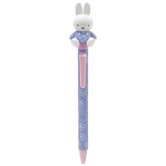 Japan Miffy Action Mascot Ballpoint Pen - Flora Purple