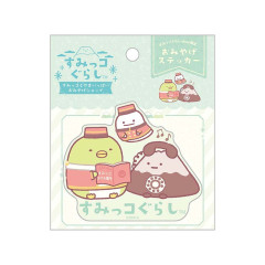 Japan San-X Vinyl Sticker - Penguin & Yama Phone / Sumikko Gurashi × Yama Souvenir