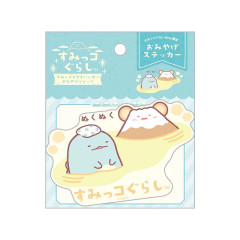 Japan San-X Vinyl Sticker - Tokage & Yama Hot Springs Monkey / Sumikko Gurashi × Yama Souvenir