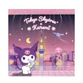 Japan Sanrio Square Memo Pad - Kuromi / Tokyo Skytree - 1