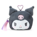 Japan Sanrio Original Face-shaped Pouch with Window - Kuromi / Character Award 2024 - 1