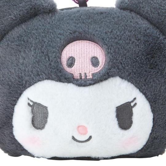 Japan Sanrio Original Face-shaped Pouch with Window - Kuromi : Character Award 2024 - 4