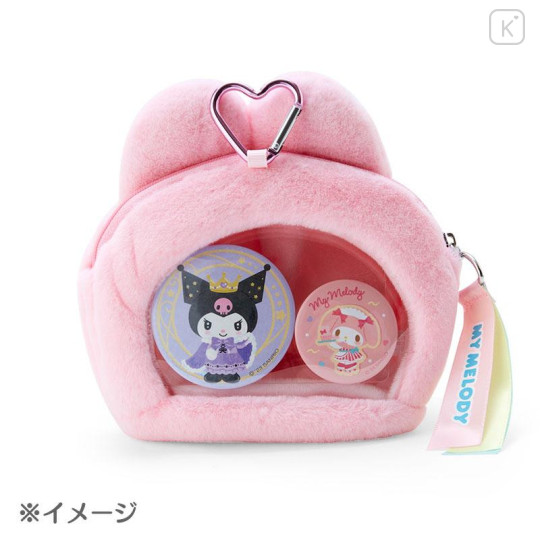 Japan Sanrio Original Face-shaped Pouch with Window - Kuromi : Character Award 2024 - 5