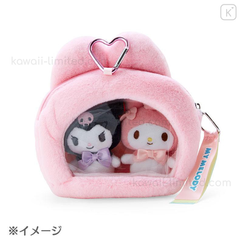 Japan Sanrio Original Face-shaped Pouch with Window - Kuromi / Character  Award 2024