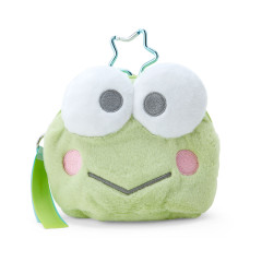 Japan Sanrio Original Face-shaped Pouch with Window - Keroppi / Character Award 2024