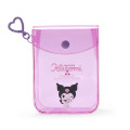 Japan Sanrio Original Clear Mini Pouch - Kuromi - 1