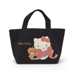 Japan Sanrio Sagara Embroidery Tote Bag - Hello Kitty