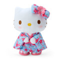 Japan Sanrio Plush Toy - Hello Kitty / Cherry Blossom Kimono Light Blue - 1