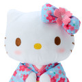 Japan Sanrio Plush Toy - Hello Kitty / Cherry Blossom Kimono Light Blue - 3