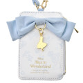 Japan Disney Store Pass Case with Reel - Alice In Wonderland / Sweet Garden - 3