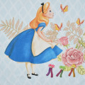 Japan Disney Store Bath Towel - Alice In Wonderland : Sweet Garden - 3
