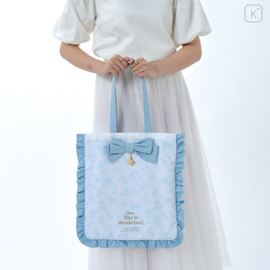 Japan Disney Store Tote Bag - Alice In Wonderland / Sweet Garden - 1