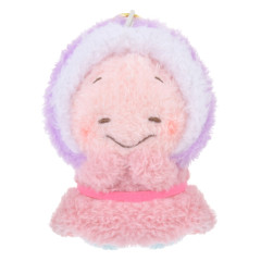Japan Disney Store Fluffy Plush Keychain - Young Oyster / Hoccho Blessed
