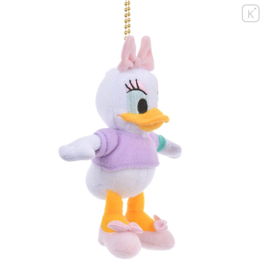 Japan Disney Store Fluffy Plush Keychain - Daisy Duck / Mini Japan Style - 3