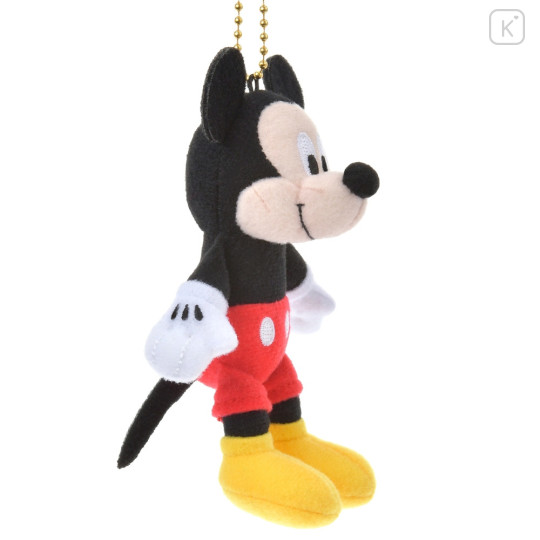 Japan Disney Store Fluffy Plush Keychain - Mickey Mouse / Mini Japan Style - 3