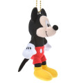 Japan Disney Store Fluffy Plush Keychain - Mickey Mouse / Mini Japan Style - 3