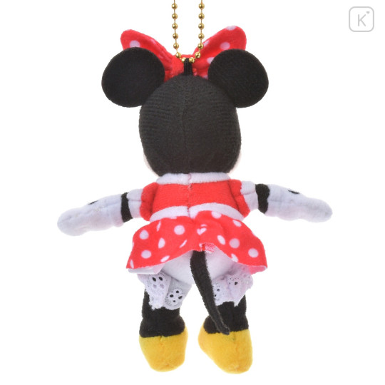 Japan Disney Store Fluffy Plush Keychain - Minnie Mouse / Mini Japan Style - 4