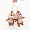 Japan Disney Store Fluffy Plush Keychain - Chip / Mini Japan Style - 6