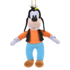 Japan Disney Store Fluffy Plush Keychain - Goofy : Mini Japan Style