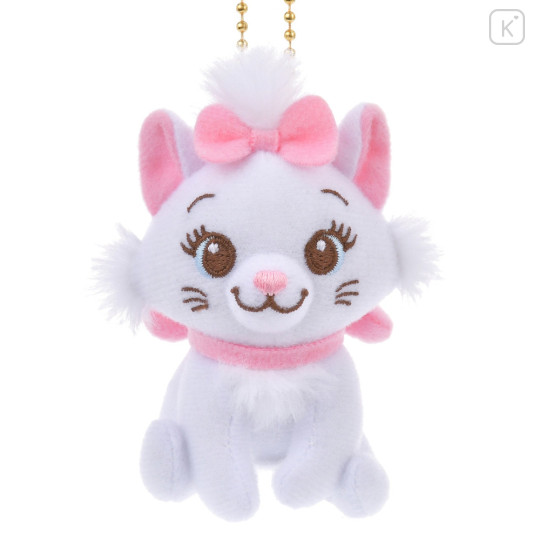 Japan Disney Store Fluffy Plush Keychain - Marie Cat / Mini Japan Style - 1