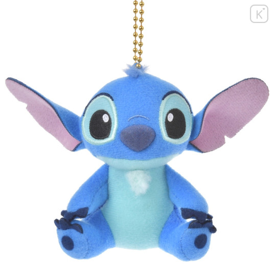 Japan Disney Store Fluffy Plush Keychain - Stitch / Mini Japan Style - 1