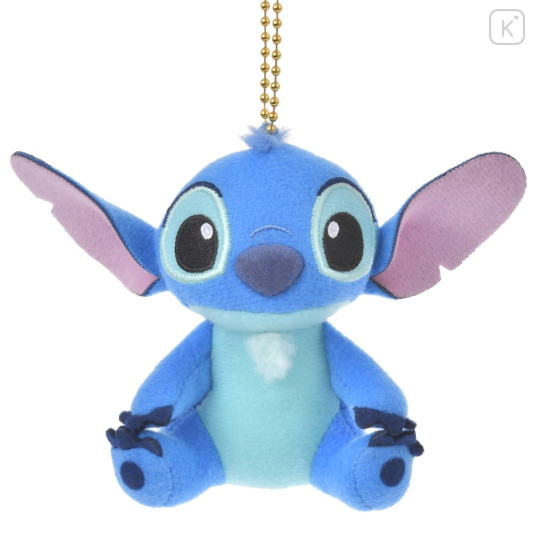 Japan Disney Store Fluffy Plush Keychain - Stitch : Mini Japan Style - 1