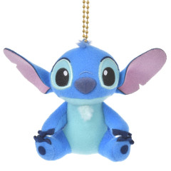 Japan Disney Store Fluffy Plush Keychain - Stitch / Mini Japan Style