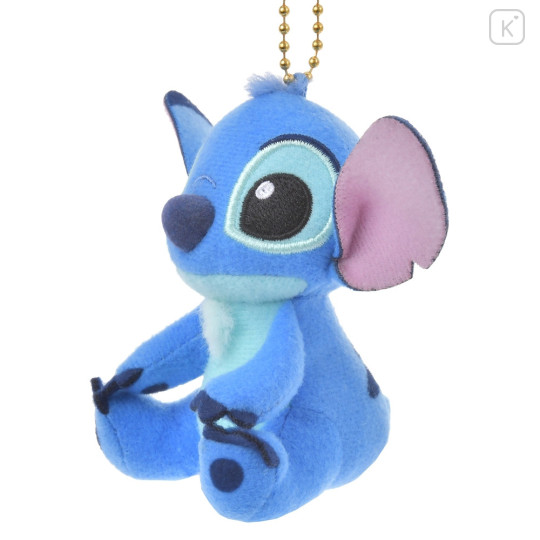 Japan Disney Store Fluffy Plush Keychain - Stitch : Mini Japan Style - 2