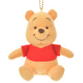 Japan Disney Store Fluffy Plush Keychain - Pooh / Mini Japan Style - 1