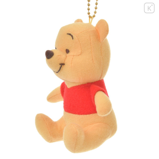 Japan Disney Store Fluffy Plush Keychain - Pooh / Mini Japan Style - 2
