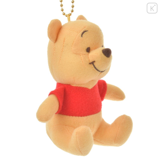 Japan Disney Store Fluffy Plush Keychain - Pooh / Mini Japan Style - 3