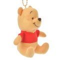 Japan Disney Store Fluffy Plush Keychain - Pooh / Mini Japan Style - 3