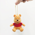Japan Disney Store Fluffy Plush Keychain - Pooh / Mini Japan Style - 6