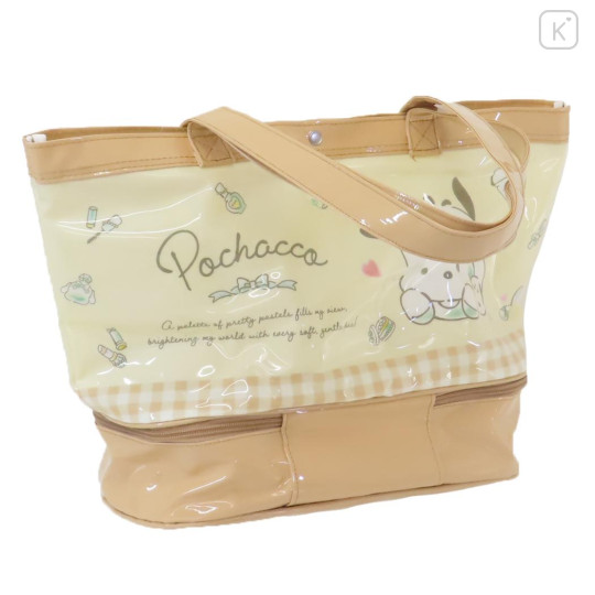 Japan Sanrio Pool Bag Vinyl Tote Bag - Pochacco / Makeup - 2