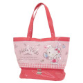 Japan Sanrio Pool Bag Vinyl Tote Bag - Hello Kitty / Makeup - 1