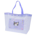 Japan Sanrio Pool Bag Vinyl Tote Bag - Kuromi / Y2k Houndstooth - 1