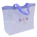 Japan Sanrio Pool Bag Vinyl Tote Bag - Kuromi / Y2k Houndstooth - 2