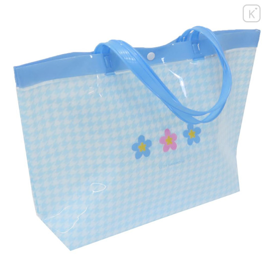 Japan Sanrio Pool Bag Vinyl Tote Bag - Cinnamoroll / Y2k Houndstooth - 2