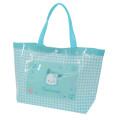 Japan Sanrio Pool Bag Vinyl Tote Bag - Pochacco / Y2k Houndstooth - 1