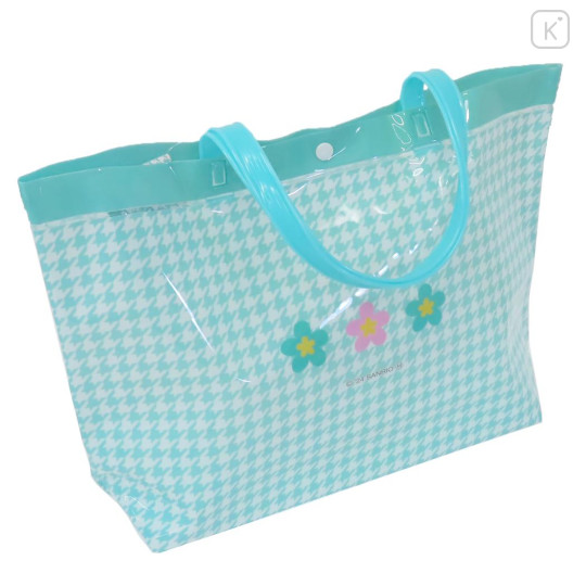 Japan Sanrio Pool Bag Vinyl Tote Bag - Pochacco / Y2k Houndstooth - 2