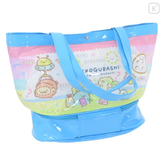 Japan San-X Pool Bag Vinyl Tote Bag - Sumikko Gurashi / Mysterious Friends Blue - 2