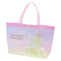 Japan San-X Pool Bag Vinyl Tote Bag - Sumikko Gurashi / Mysterious Friends Pink - 1